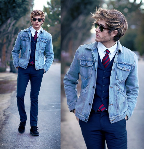Áo khoác denim - “Nhiều trong một” cho ngày chớm Thu 8 Áo khoác denim - “Nhiều trong một” cho ngày chớm Thu 8