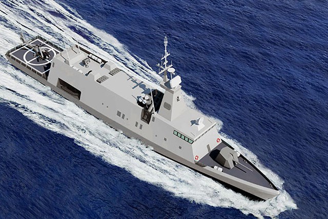 Israel giới thiệu mẫu thiết kế tàu hộ tống hàng hình thế hệ mới