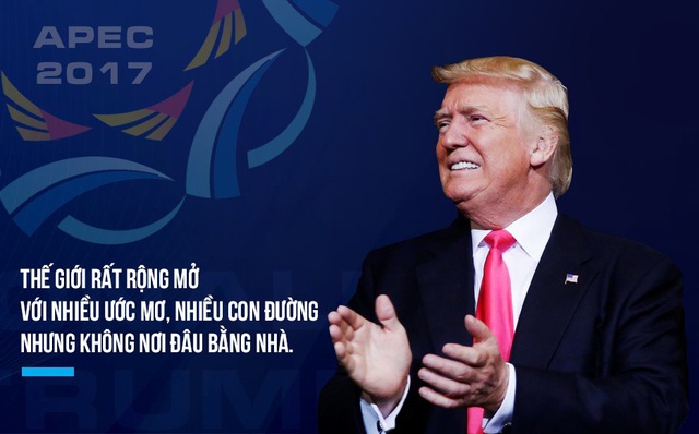 Những câu nói đầy lay động của Tổng thống Trump trong bài phát biểu tại APEC 2017