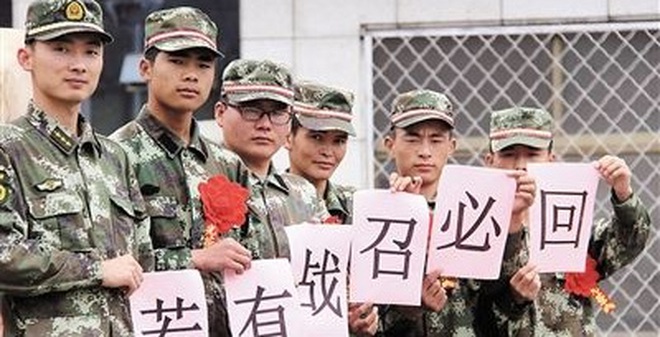 Trung Quốc gọi cựu binh trở lại quân đội "chuẩn bị chiến tranh"?