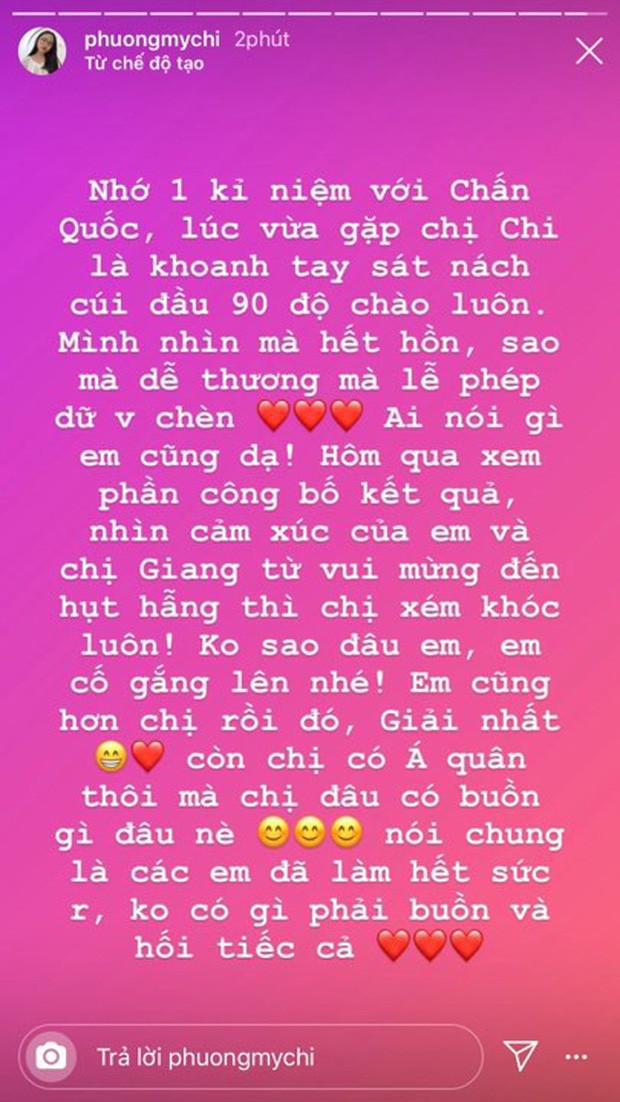 Phương Mỹ Chi lên tiếng động viên Chấn Quốc sau sự cố hụt giải Quán quân Giọng hát Việt nhí 2019 - Ảnh 1. Phương Mỹ Chi lên tiếng động viên Chấn Quốc sau sự cố hụt giải Quán quân Giọng hát Việt nhí 2019 - Ảnh 1.