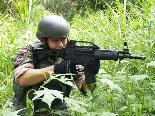 Chiến sĩ gìn giữ hòa bình Việt Nam huấn luyện sử dụng súng trường Pindad SS2 tối tân - Ảnh 12. Chiến sĩ gìn giữ hòa bình Việt Nam huấn luyện sử dụng súng trường Pindad SS2 tối tân - Ảnh 12.