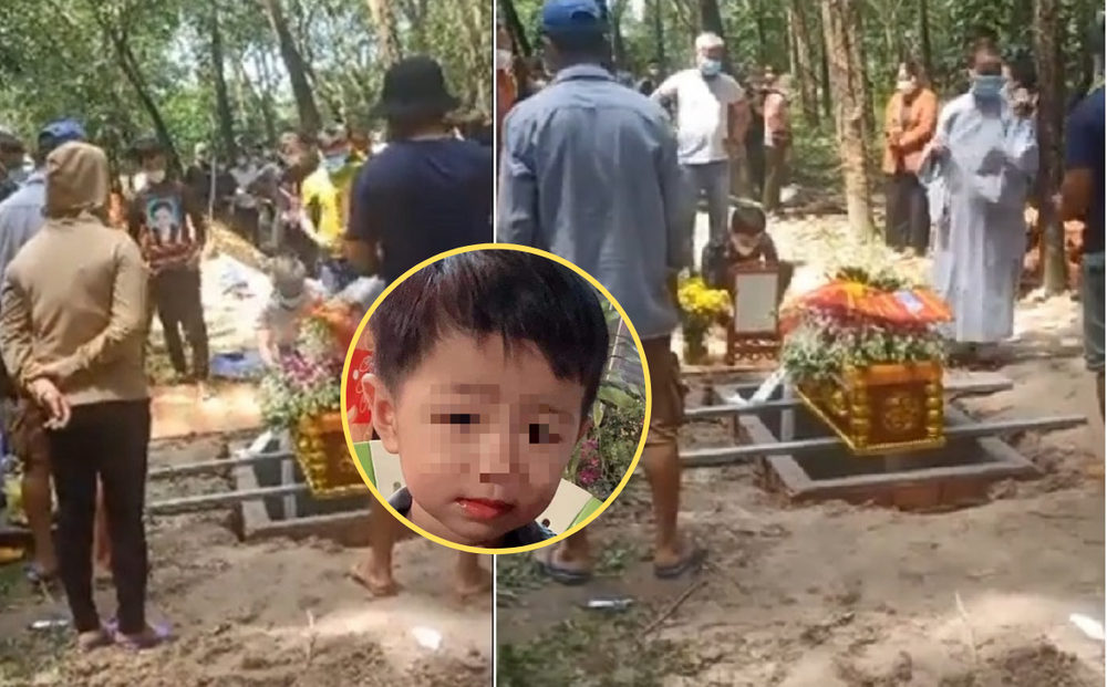 Clip đám tang bé trai 2 tuổi ở Bình Dương: Không khí lặng im bao trùm, người thân xót xa