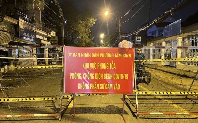 Phong toả, cách ly tuyến đường Gò Dưa, phường Tam Bình, TP Thủ Đức