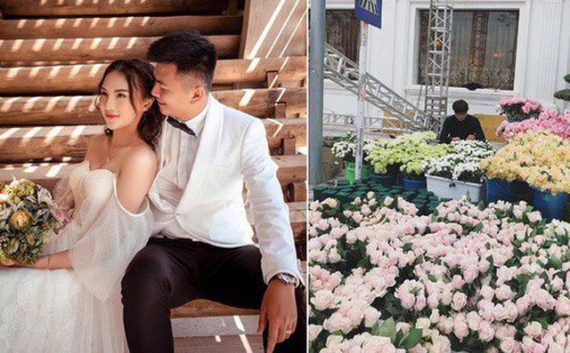 Hoa retired to the flower car on the first day of the new year, dressed in a high-class 10,000-grain crystal dress