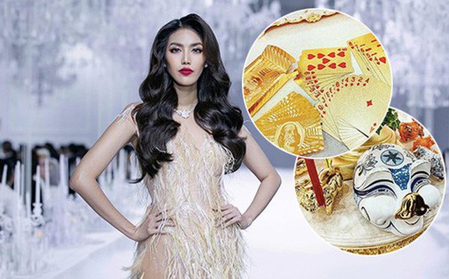 Tết đầu tiên về làm dâu nhà đại gia, Lan Khuê khoe toàn đồ trang trí dát vàng sang chảnh